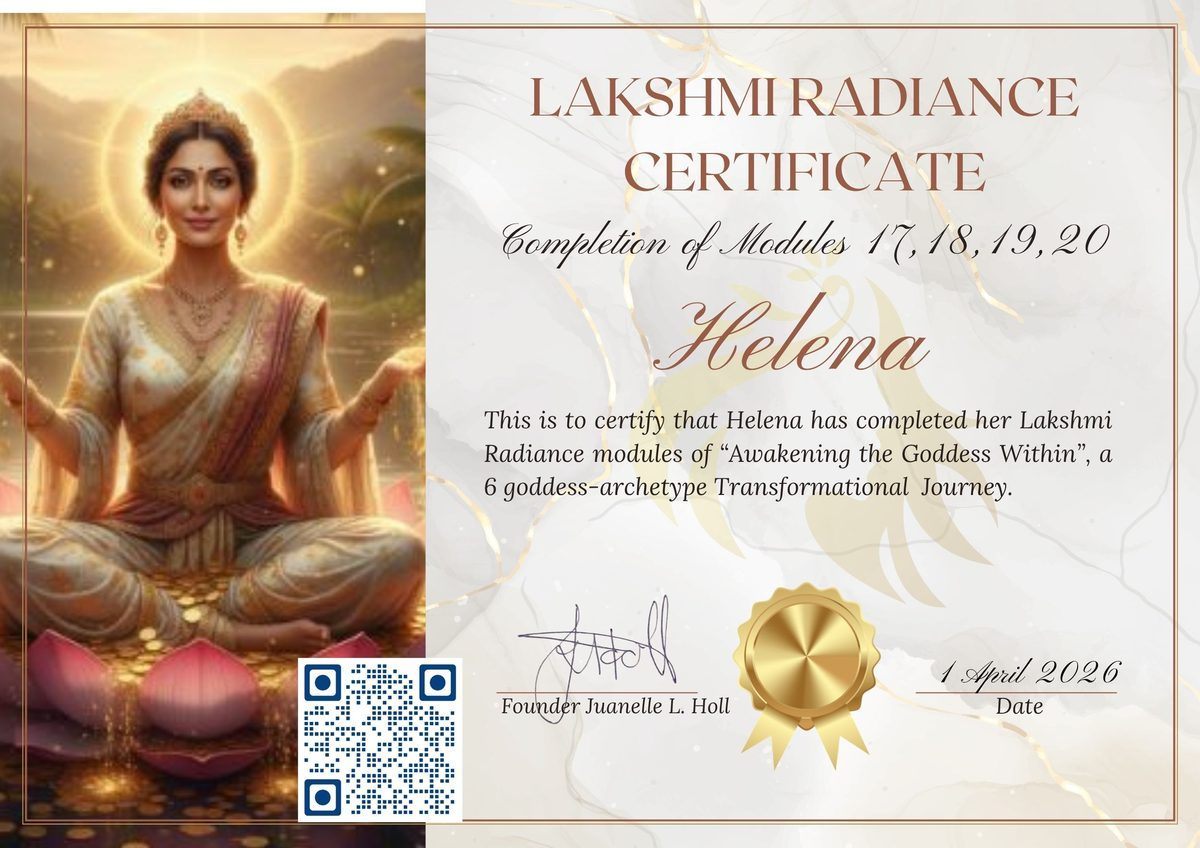 Example of the Lakshmi Certificate