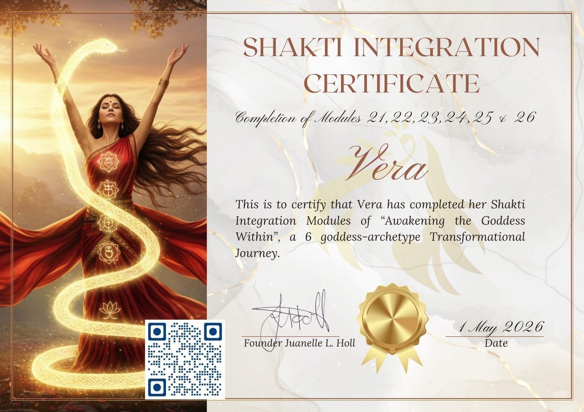 Example of the Shakti Certificate